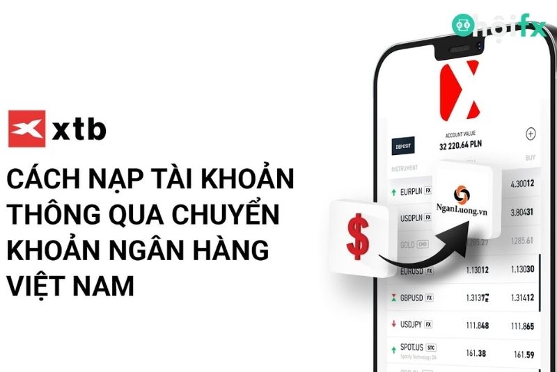 nạp rút tiền tại XTB