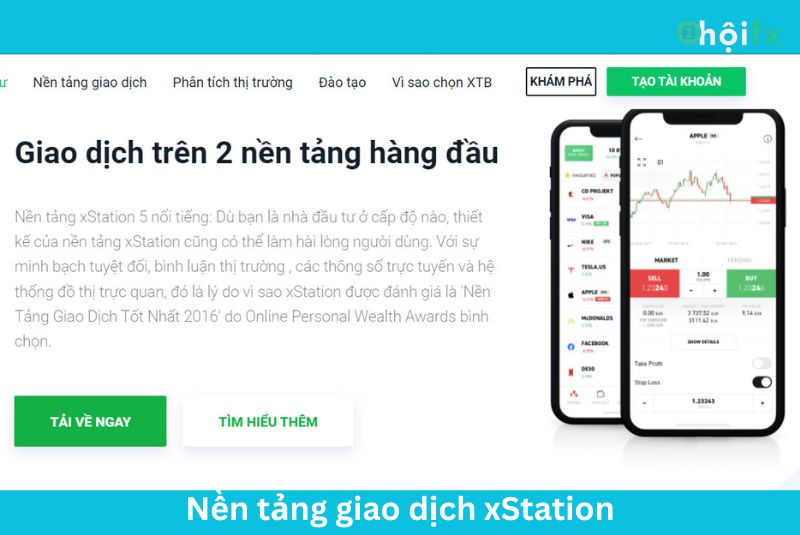 Nền tảng giao dịch hiện đại của XTB