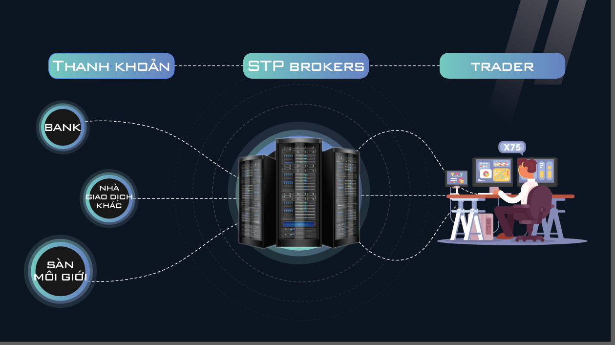 Sàn đẩy lệnh chuyển giao giao dịch trader ra thị trường thực