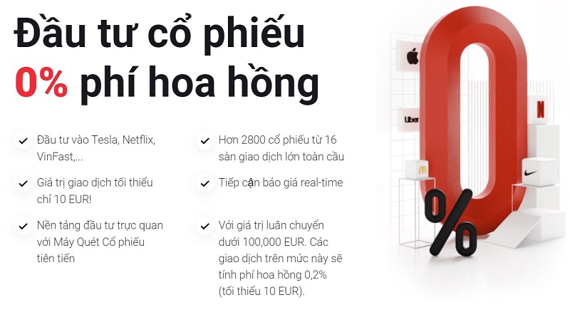 XTB là Broker hiếm hoi có hỗ trợ giao dịch cổ phiếu thật cho khách hàng